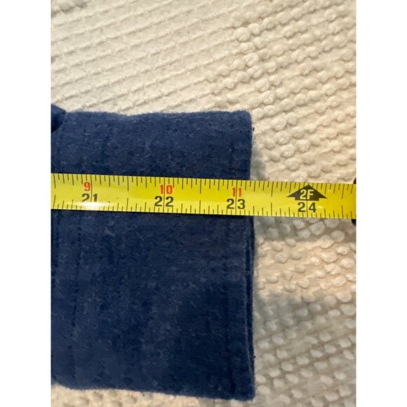 Wallin & Bros Men Button Shirt Sz M Shacket Heavy Lined Soft Blue Cotton Flannel - Picture 13 of 16